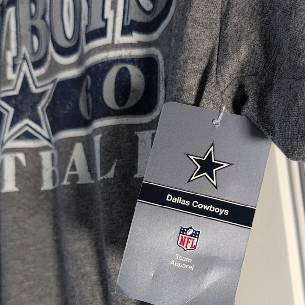 Team Apparel Gray Dallas Cowboys Short Sleeve Tee - Picture 2 of 2